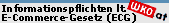 Informationspflichten lt.
E-Commerce-Gesetz (ECG)